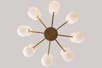 Hudson Valley Astoria 16 Light Multi-Arm Pendant Light in Aged Brass
