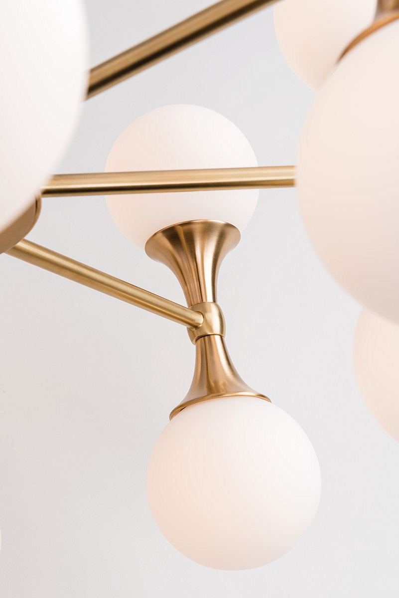 Hudson Valley Astoria 4 Light Wall Light in Aged Brass