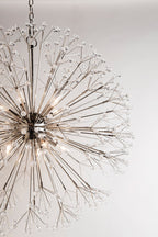 Hudson Valley Dunkirk Large 10 Light Crystal Chandelier in Polished Nickel