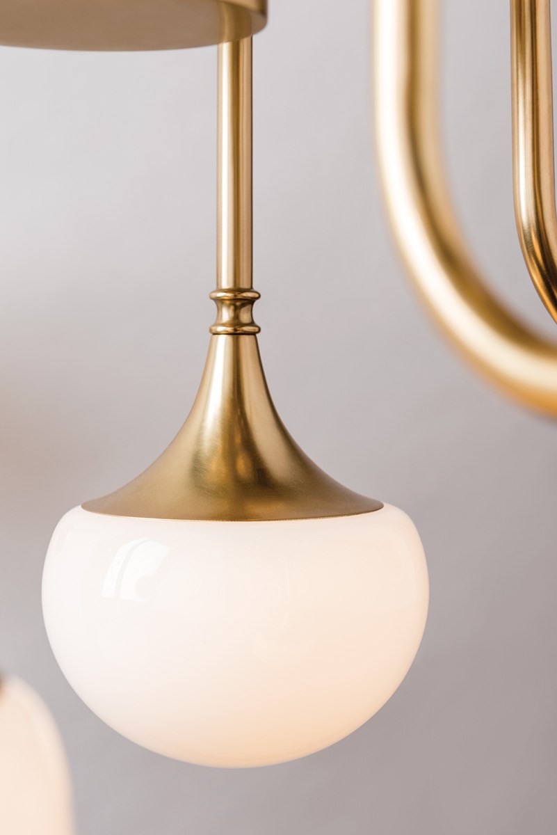 Hudson Valley Fleming Wall Light in Aged Brass