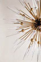 Hudson Valley Sparta 12 Light Chandelier in Aged Brass