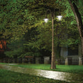 Ideal Lux 024097 TOP Twin Outdoor Lamp Post Black and Gold Frame