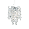 Ideal Lux 044774 Evasion Crystal 8 Light Pendant Chrome Frame