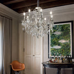 Ideal Lux 044934 Gioconda Traditional 8 Arm Chandelier Silver Frame Pendant