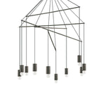 Ideal Lux 158860 Pop 10Lt Black Ceiling Multi-Arm Pendant