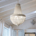 Ideal Lux 162737 Monet 5 Light Chandelier White Frame