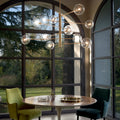 Ideal Lux 200125 Equinoxe 12 Light Multi-Arm Pendant Antique Brass Frame