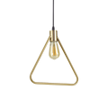 Ideal Lux 207834 Abc Triangular Single Pendant Antique Brass Frame