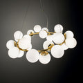 Ideal Lux 208398 DNA 25 Light Ceiling Pendant Gold Frame