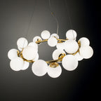 Ideal Lux 208398 DNA 25 Light Ceiling Pendant Gold Frame