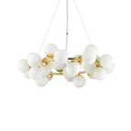 Ideal Lux 208398 DNA 25 Light Ceiling Pendant Gold Frame