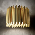 Ideal Lux 208817 Pan 5 Light Pendant Gold Frame