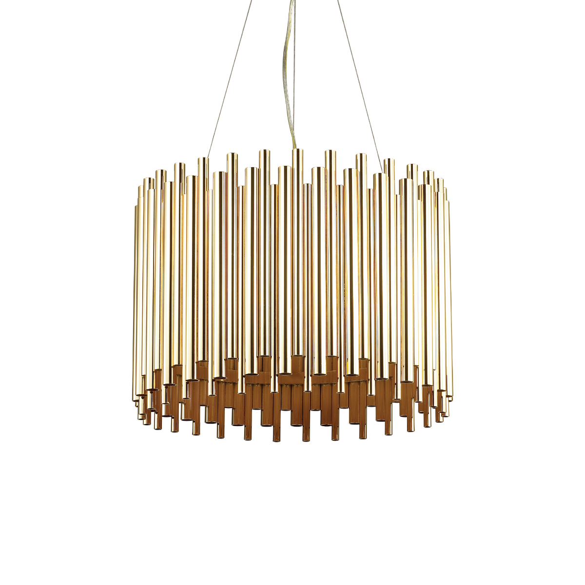 Ideal Lux 208817 Pan 5 Light Pendant Gold Frame