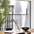 Ideal Lux Birds sp5 5 Light Bar Pendant Fitting Satin Brass White Shades 273648