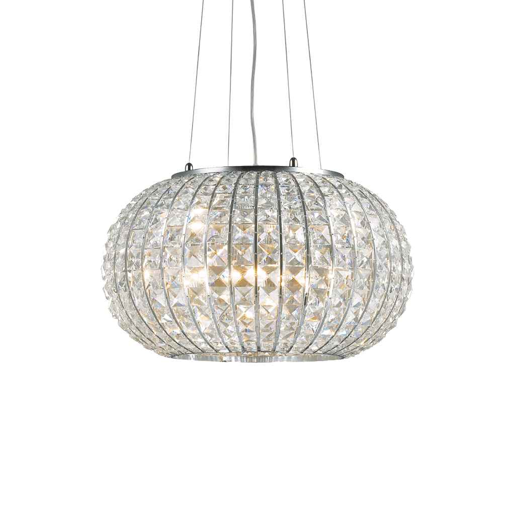 Ideal Lux Calypso Chandelier 5 Light Chrome IDE/044200