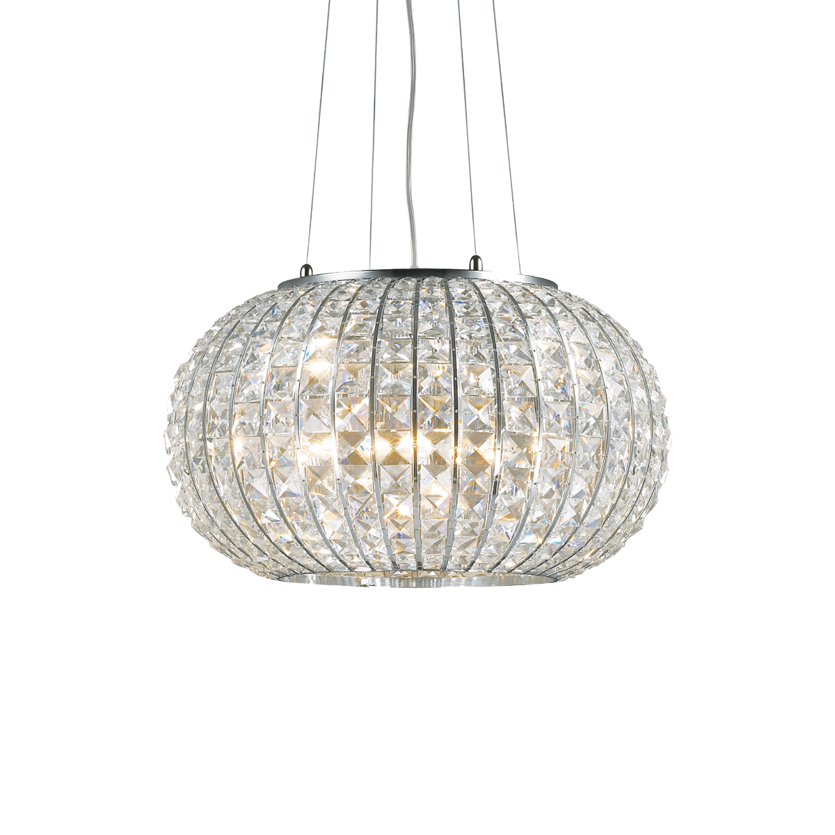 Ideal Lux Calypso Chandelier 5 Light Chrome IDE/044200