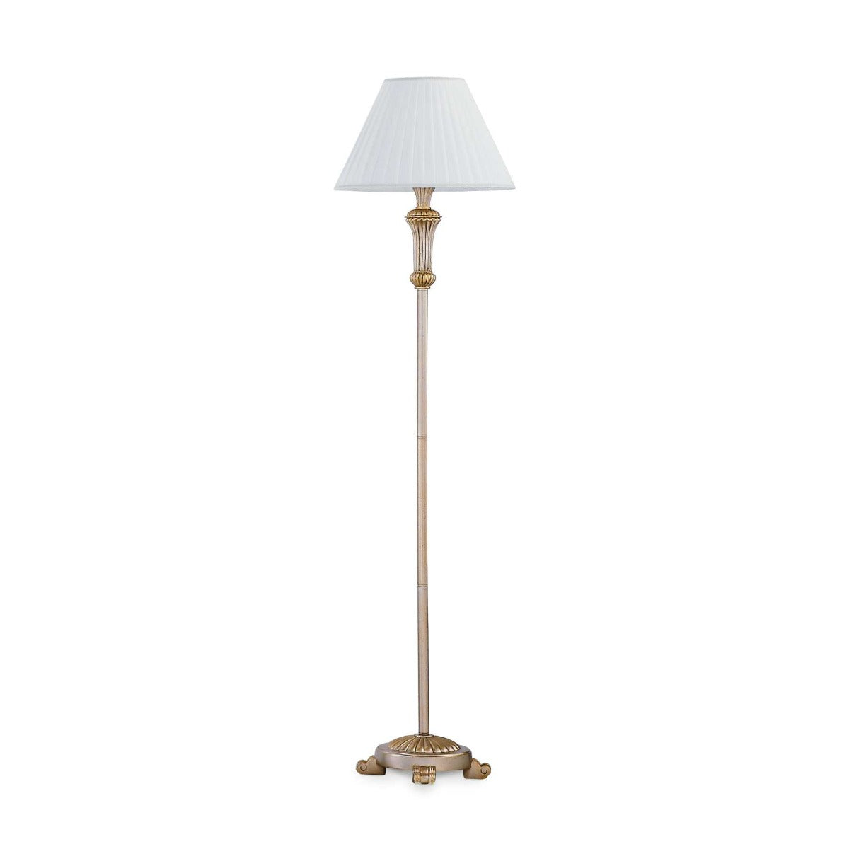 Ideal Lux Dora PT1 Antique Gold Floor Lamp 020877