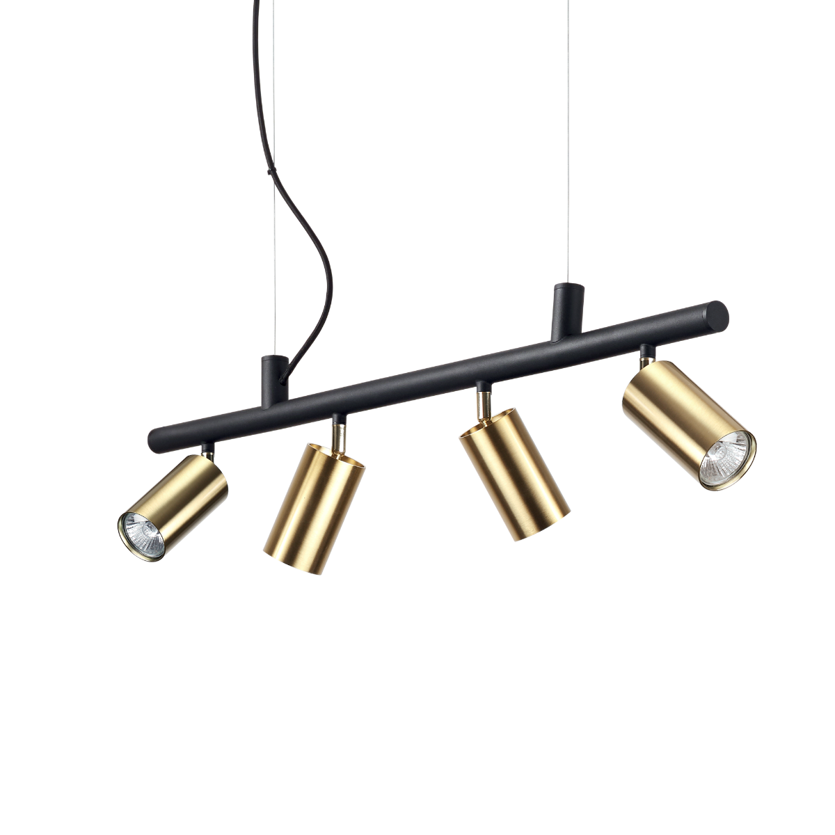 Ideal Lux Dynamite Spotlight Bar 4 Light Satin Brass IDE/244624