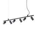 Ideal Lux Dynamite Spotlight Bar 6 Light Black IDE/231396