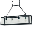 Ideal Lux Igor 4lt Hanging Ceiling Light Black SP4 092942