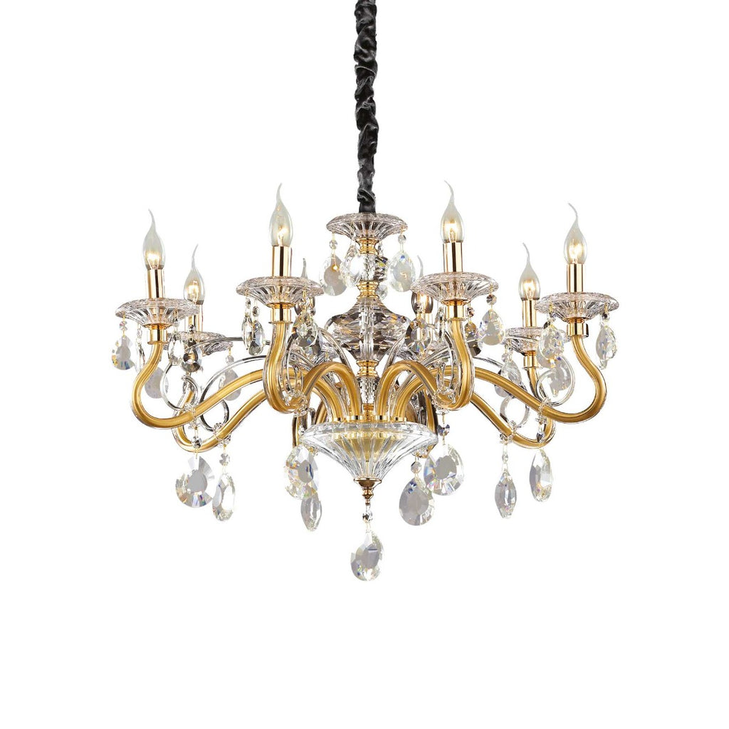 Ideal Lux Negresco Gold Chandelier SP8 087764