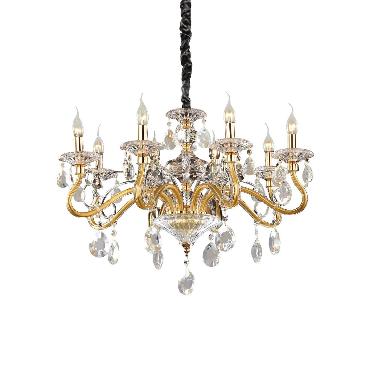 Ideal Lux Negresco Gold Chandelier SP8 087764