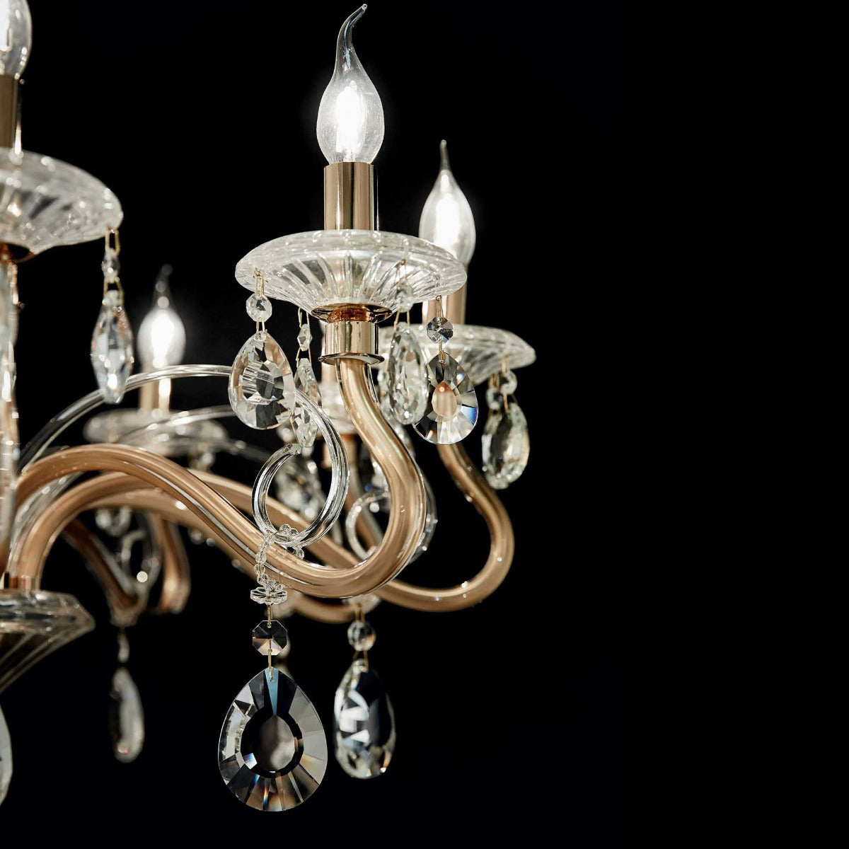 Ideal Lux Negresco Gold Chandelier SP8 087764