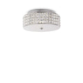 Ideal Lux Roma PL4 Flush Fitting  093093 Polished Chrome