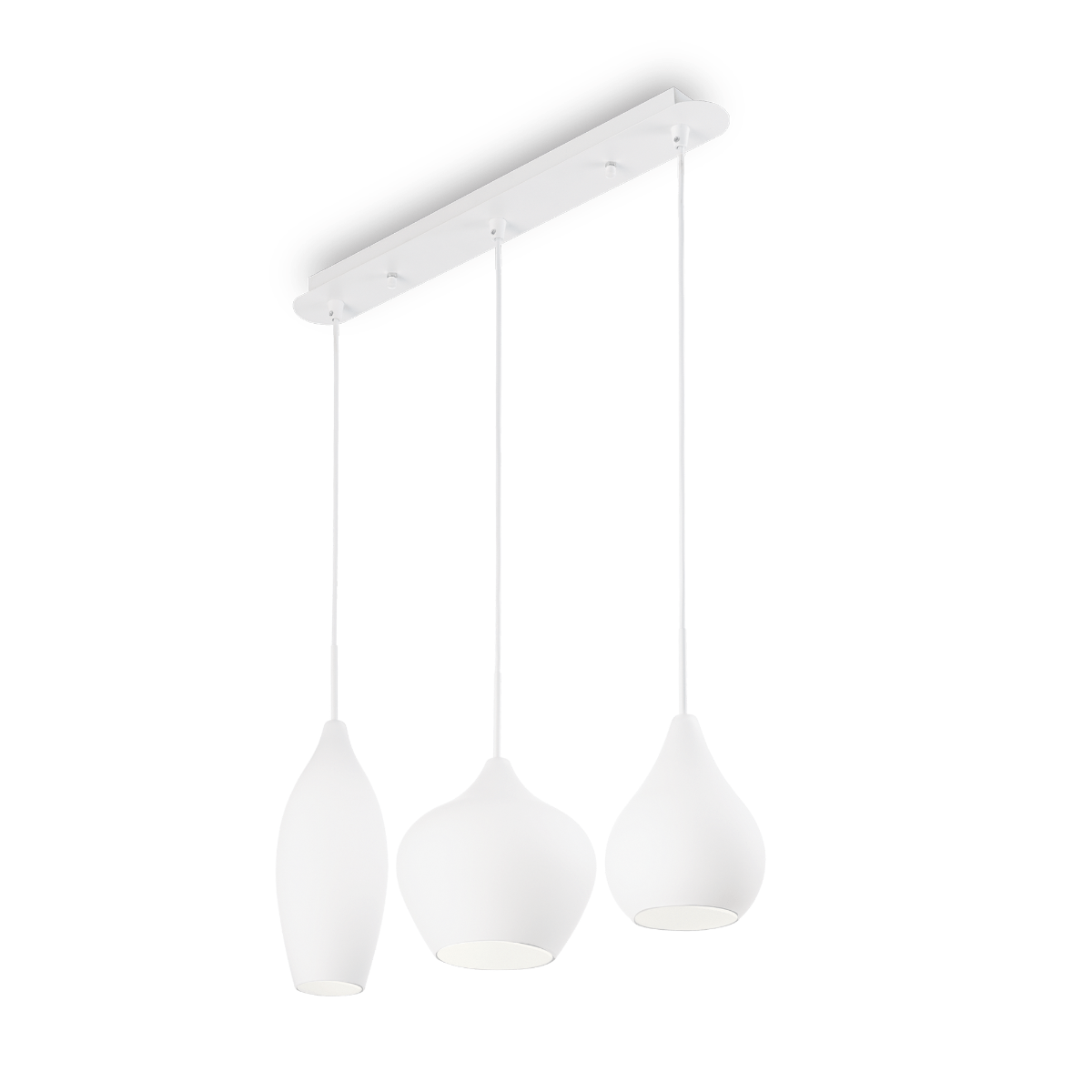 Ideal Lux Soft Chandelier 3 Light White IDE/111858