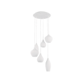 Ideal Lux Soft Chandelier 6 Light White IDE/087818