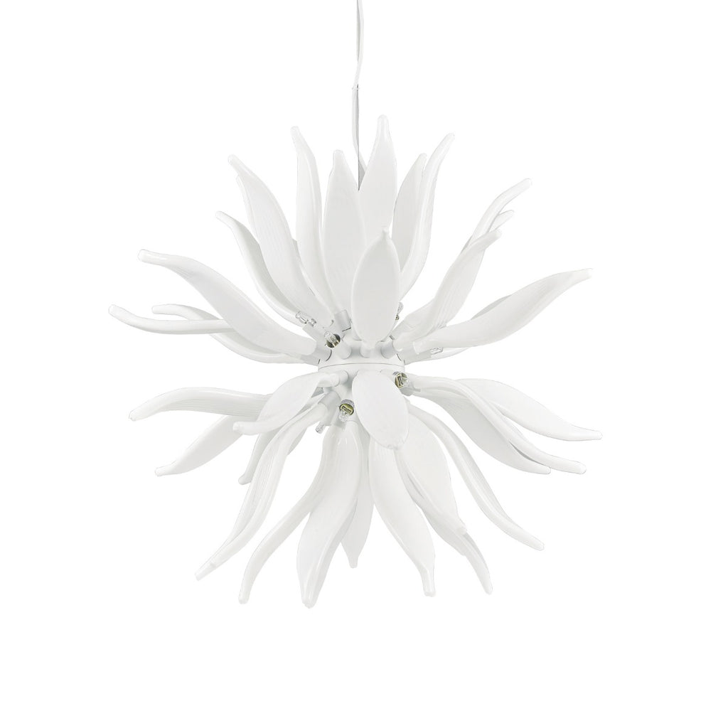 Ideal Lux White Leaves Hanging Ceiling Light SP12 112268