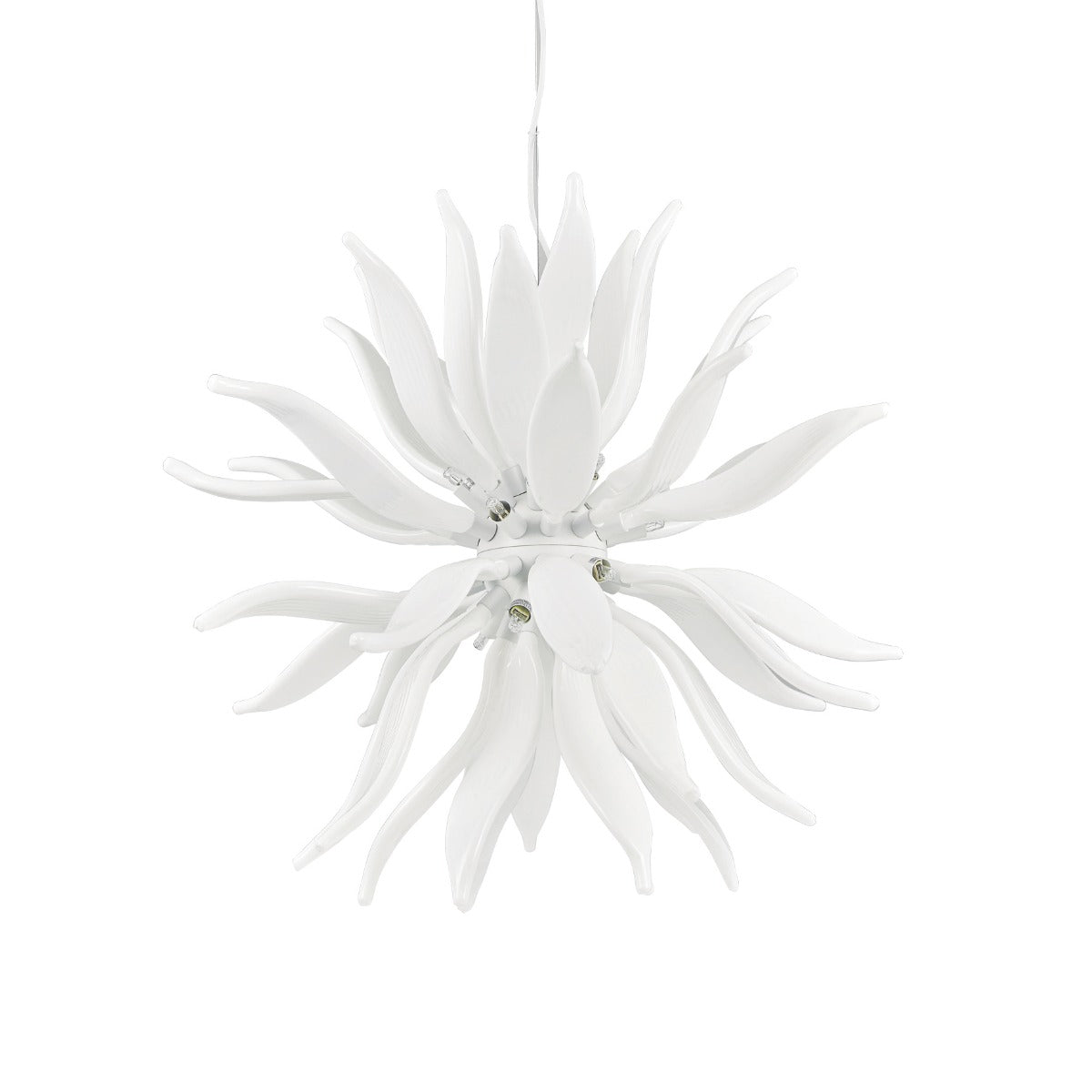 Ideal Lux White Leaves Hanging Ceiling Light SP12 112268