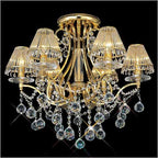 Diyas Bianco 6 Light Crystal Chandelier in Polished Chrome