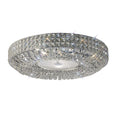 Diyas Enya 9 Light Flush Ceiling Light in Polished Chrome with Crystal
