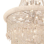 Diyas Alexandra 63 Light 7 Layer Spiral Pendant Light in Polished Chrome with Crystal