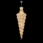 Diyas Alexandra 63 Light 7 Layer Spiral Pendant Light in Polished Chrome with Crystal