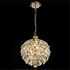 Diyas Coniston 3 Light Small Pendant Light in Gold with Crystal