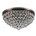 Diyas Coniston 6 Light Flush Ceiling Light in Antique Brass