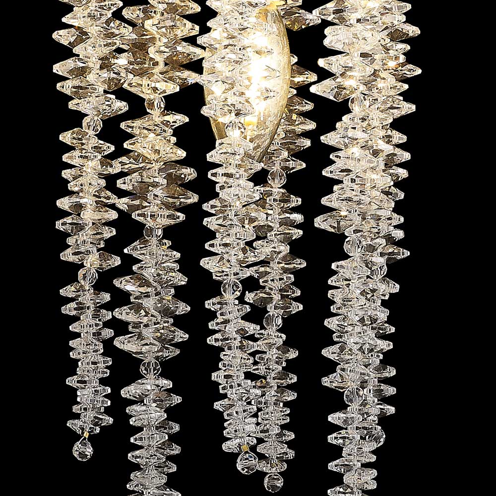 Diyas Wisteria Switched Wall Light in French Gold