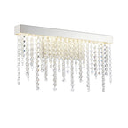 Diyas Bano Medium Wall Light in Polished Chrome with Crystal