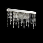 Diyas Bano Medium Wall Light in Polished Chrome with Crystal