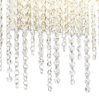 Diyas Bano Large Wall Light in Polished Chrome with Crystal