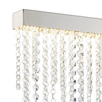 Diyas Bano Large Wall Light in Polished Chrome with Crystal