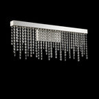 Diyas Bano Large Wall Light in Polished Chrome with Crystal