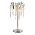 Diyas Wisteria 3 Light Table Lamp in Polished Nickel