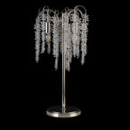Diyas Wisteria 3 Light Table Lamp in Polished Nickel