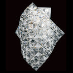 Impex Diamond Wall Light in Chrome with Crystal