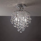 Diyas Inina 4 Light Ceiling Light in Polished Chrome with Crystal