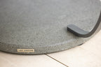 Jet Stream 500lm Solar Low Table 90 cm - Space Grey Aluminium with White Wash Concrete HPL Top, Granite Base