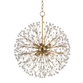 Hudson Valley Dunkirk 8 Light Crystal Chandelier in Aged Brass